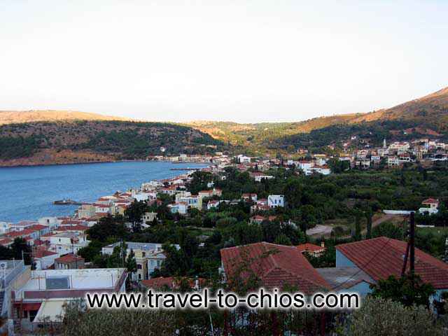 View of Kato Kardamyla (Marmaro) from above just after the sunset CHIOS PHOTO GALLERY - KATO KARDAMYLA