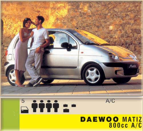 Daewoo Matiz 800cc - A/C CLICK TO ENLARGE