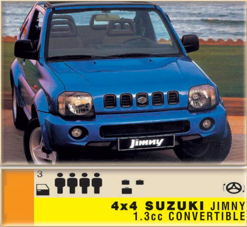 4x4 Suzuki Jimny 1.3cc - Convertible CLICK TO ENLARGE