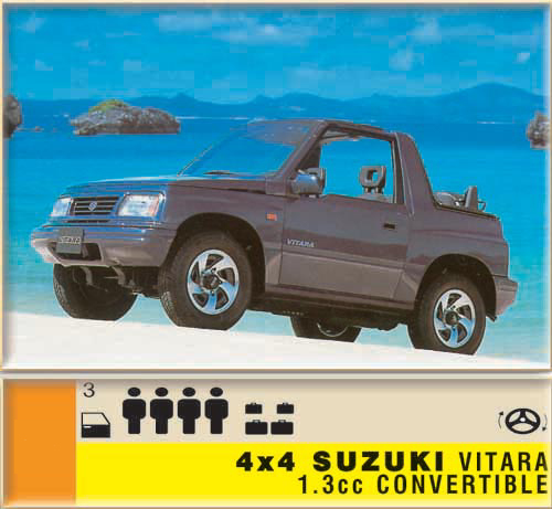 4x4 Suzuki Vitara 1.3cc - Convertible CLICK TO ENLARGE