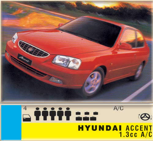 Hyundai Accent 1.3cc - A/C CLICK TO ENLARGE