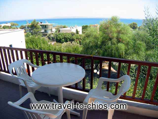 From the apartment's balcony, of poseidonio Hotel, you can enjoy the wonderful view CLICK TO ENLARGE